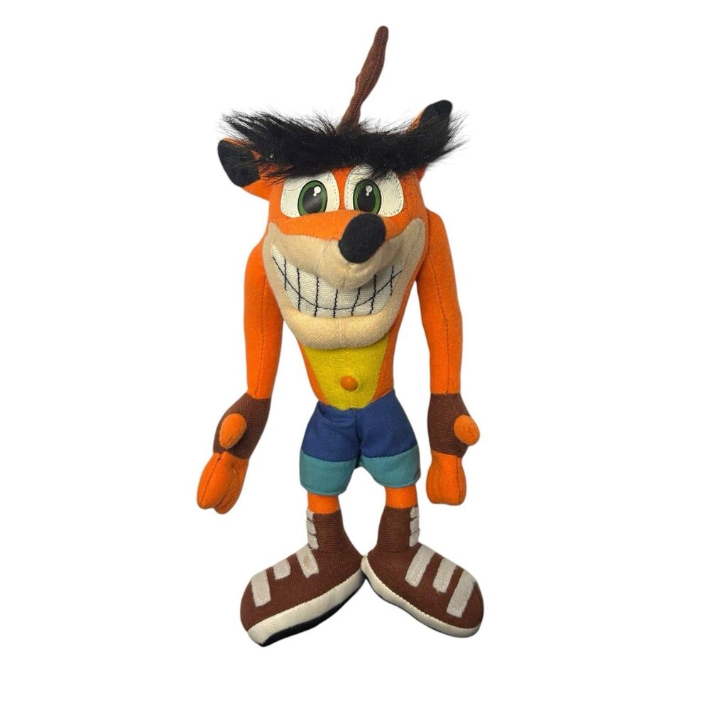 Vintage CRASH BANDICOOT 2003 PLAY BY PLAY UNIVERSAL STUDIOS 11’’ PLUSH - Cut Tag